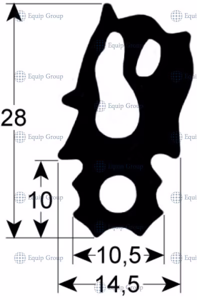 Уплотнение двери rational scc cm 61 20.02.550p