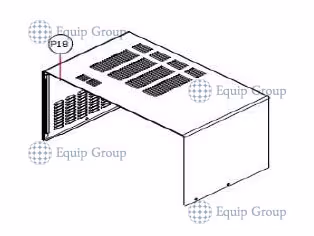 Корпус свч печи hurakan hkn-wp900/hkn-wp900g поз p18