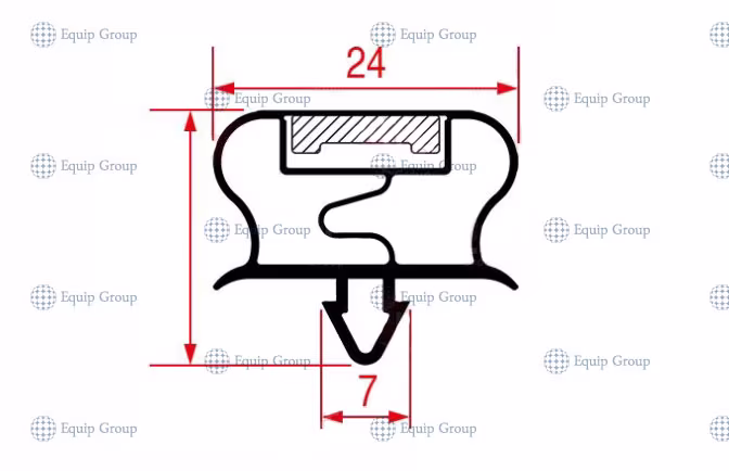 Уплотнение для шкафа шоковой заморозки apach chef line lbmodu14ua
