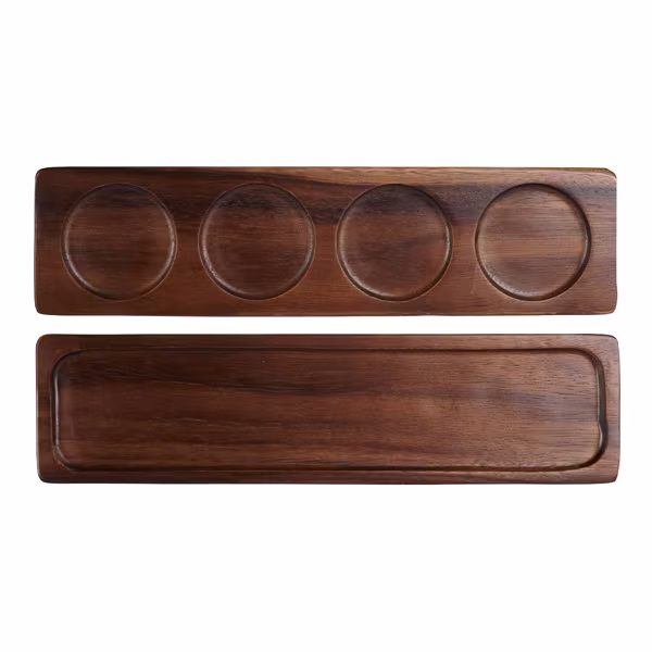 Блюдо деревянное 35,2х9см, двухстороннее, buffet wood zcawmwbd1