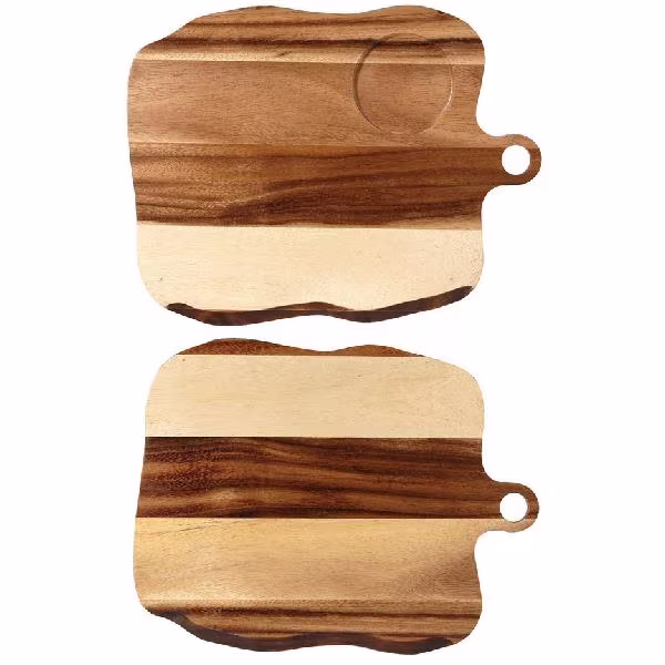 Блюдо деревянное 35х27см, двухстороннее, buffet wood zcawsqwb1