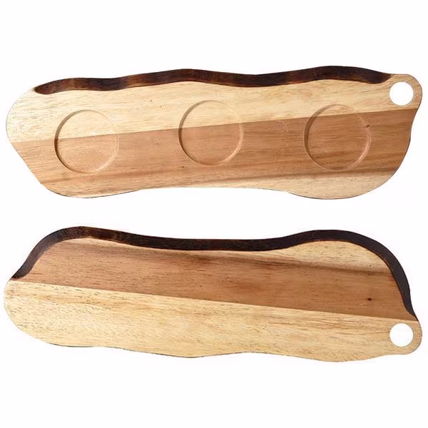 Блюдо деревянное 45,5х14,5см, двухстороннее, buffet wood zcawob11