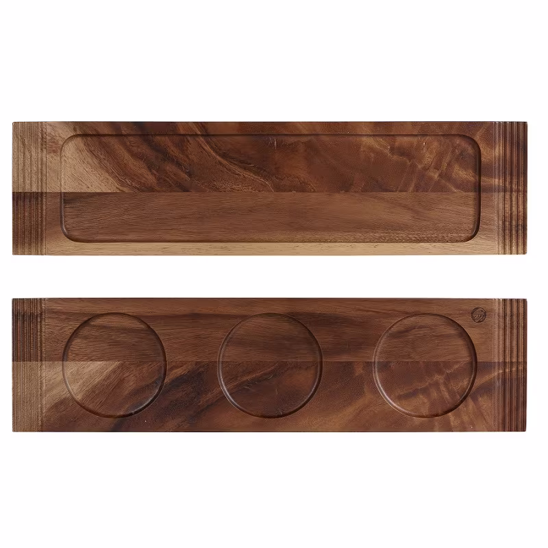 Блюдо деревянное 49,5х13см, двухстороннее, buffet wood zcawdbh31