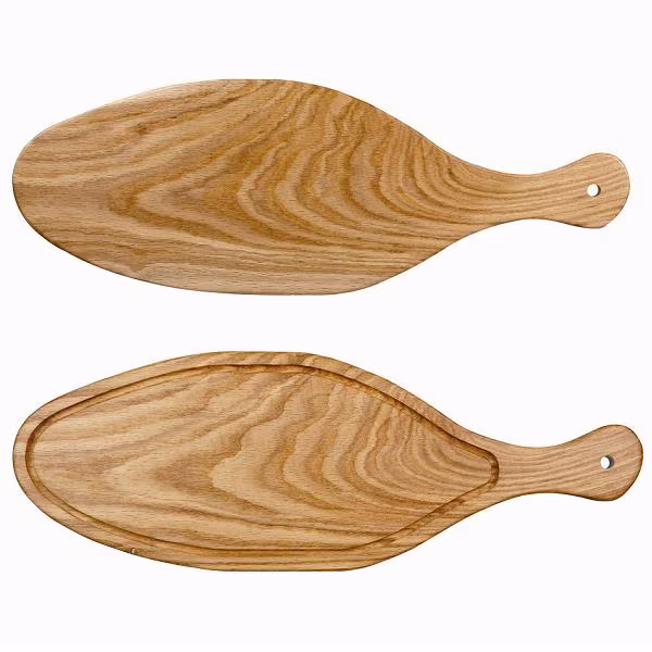 Блюдо деревянное 53х18,5см, с ручкой, buffet wood zcawohb1