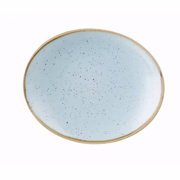 Блюдо овальное 19,2см, без борта, stonecast, цвет duck egg blue sdesop71