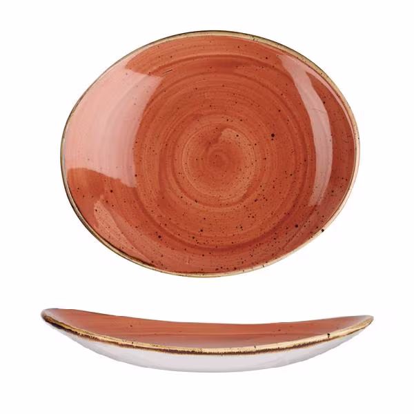 Блюдо овальное 19,2см, без борта, stonecast, цвет spiced orange ssosop71
