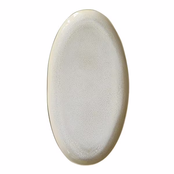 Блюдо овальное 55х27,5см, керамика, цвет perle, plume 962276