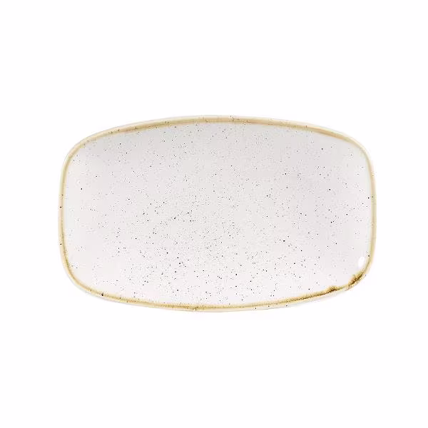 Блюдо прямоугольное 20х12,1см, без борта, stonecast, цвет barley white swhsxo71