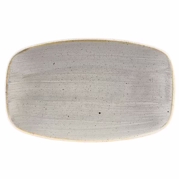 Блюдо прямоугольное 20х12,1см, без борта, stonecast, цвет peppercorn grey spgsxo71