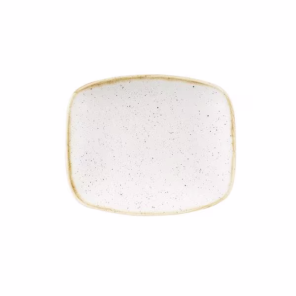 Блюдо прямоугольное chefs 15,4х12,6см, без борта, stonecast, цвет barley white swhsobl11
