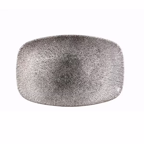 Блюдо прямоугольное chefs 23,7х15,7см, без борта, цвет raku quartz black, studio prints rkbqobl21