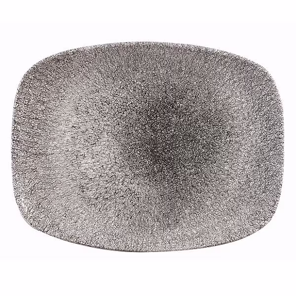 Блюдо прямоугольное chefs 26,1х20,2см, без борта, цвет raku quartz black, studio prints rkbqobl31