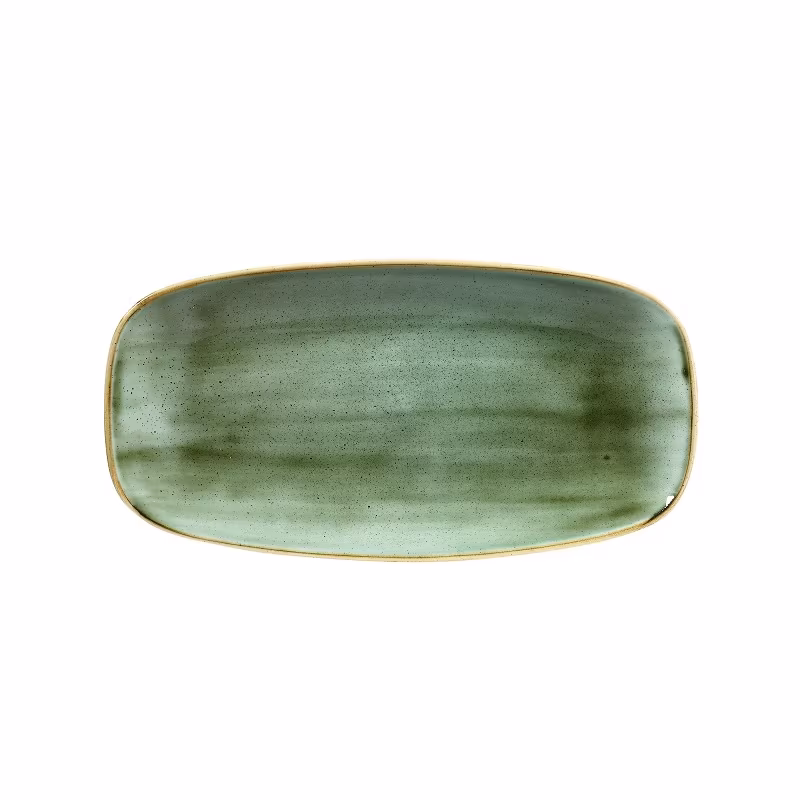 Блюдо прямоугольное chefs 29,8х15,3см, без борта, stonecast, цвет samphire green ssgsxo111
