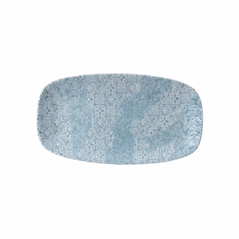 Блюдо прямоугольное chefs 29,8х15,3см, без борта, vintage prints med tiles, цвет aquamarine mtaqxo11