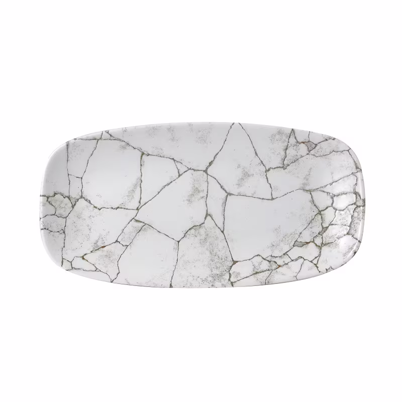 Блюдо прямоугольное chefs 29,8х15,3см, без борта, цвет kintsugi agate grey, studio prints ktagxo111