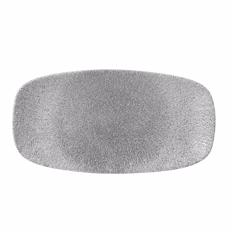 Блюдо прямоугольное chefs 29,8х15,3см, без борта, цвет raku jasper grey, studio prints rkgjxo111