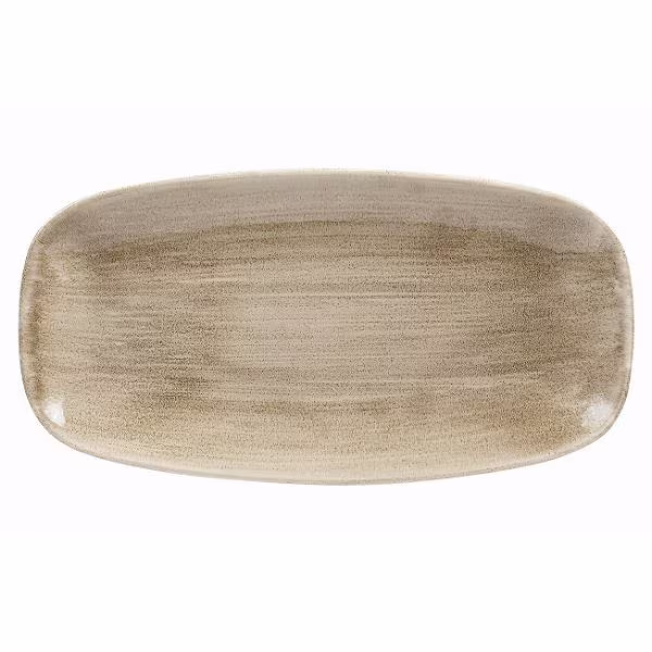 Блюдо прямоугольное chefs 35,5х18,9см, без борта, stonecast patina, цвет antique taupe paatxo141