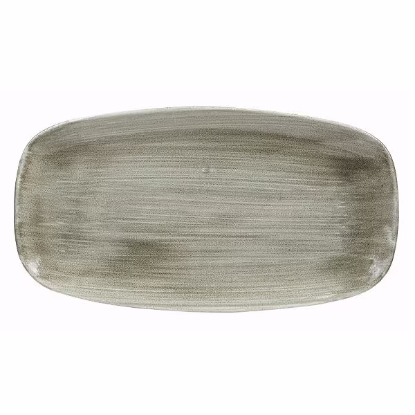 Блюдо прямоугольное chefs 35,5х18,9см, без борта, stonecast patina, цвет burnished green pabgxo141