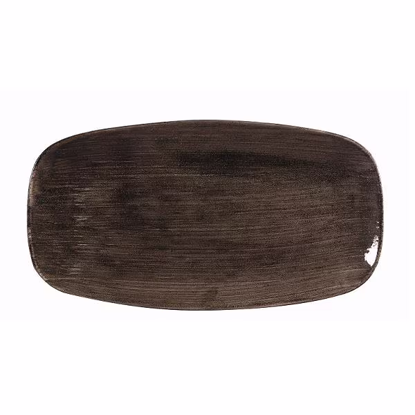 Блюдо прямоугольное chefs 35,5х18,9см, без борта, stonecast patina, цвет iron black paibxo141