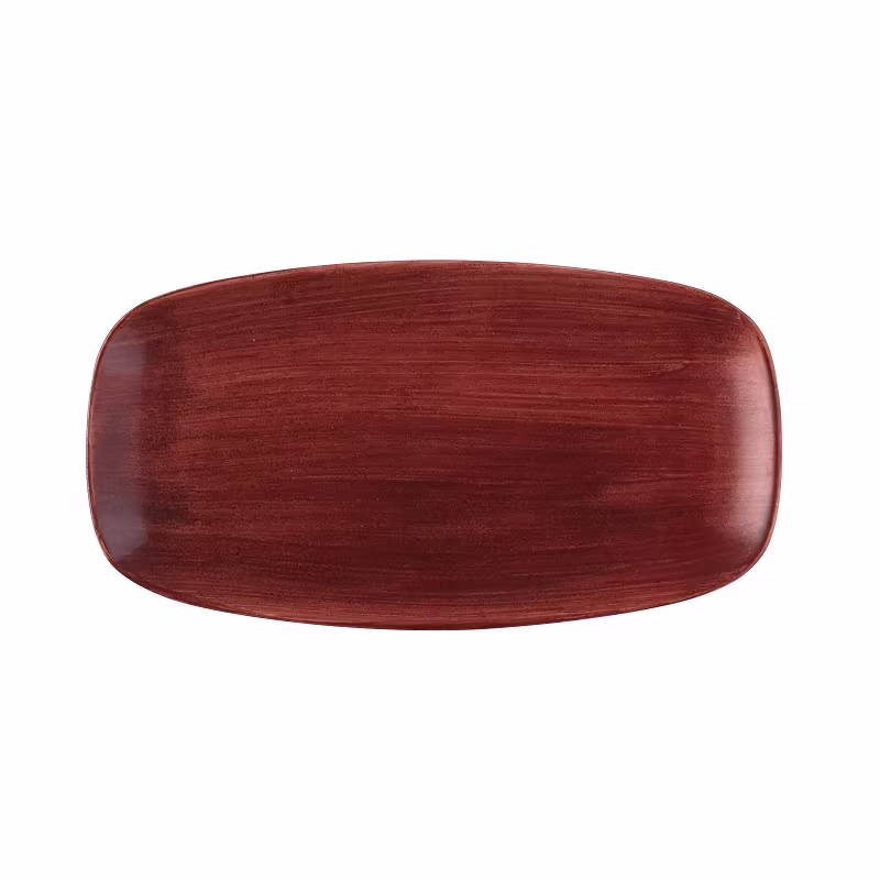 Блюдо прямоугольное chefs 35,5х18,9см, без борта, stonecast patina, цвет rust red parexo141