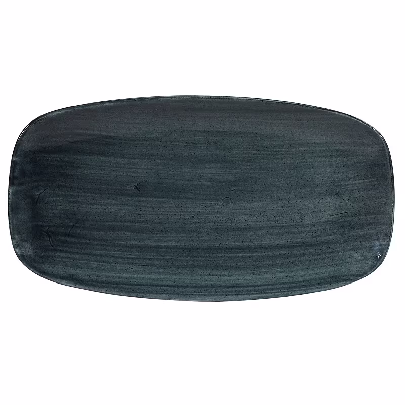 Блюдо прямоугольное chefs 35,5х18,9см, без борта, stonecast patina, цвет rustic teal patrxo141