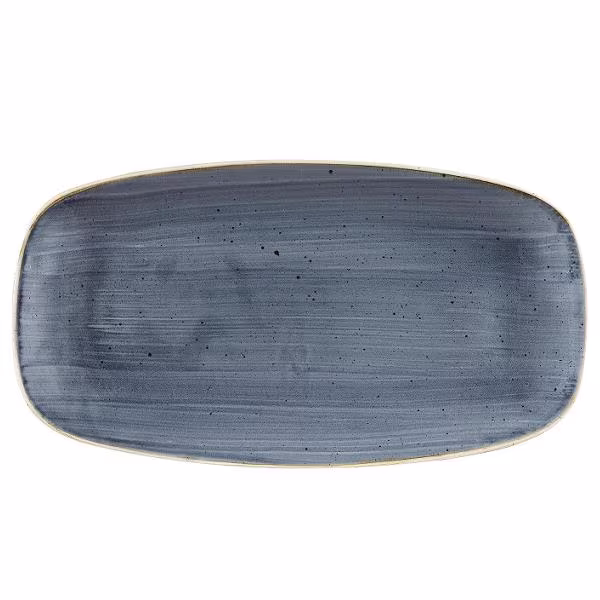 Блюдо прямоугольное chefs 35,5х18,9см, без борта, stonecast, цвет blueberry sbbsxo141