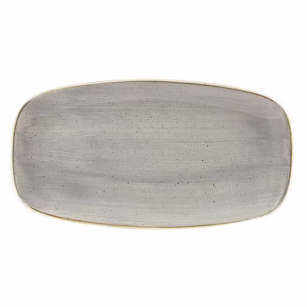 Блюдо прямоугольное chefs 35,5х18,9см, без борта, stonecast, цвет peppercorn grey spgsxo141