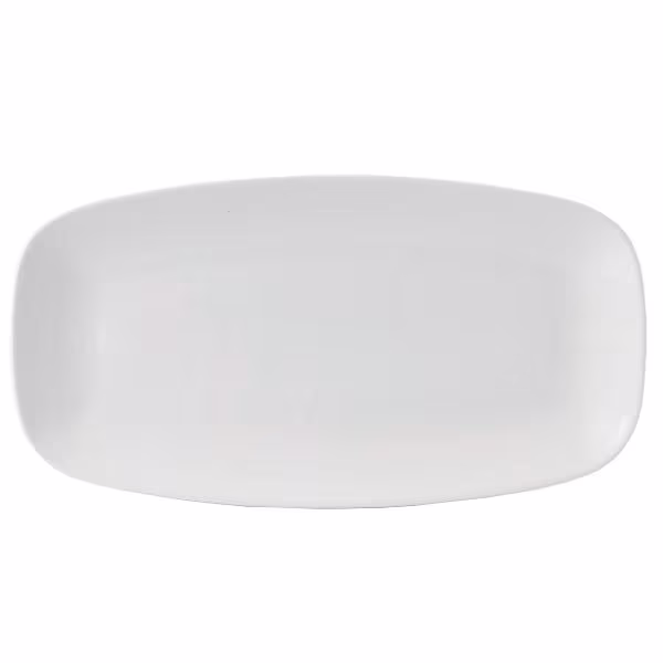 Блюдо прямоугольное chefs 35,5х18,9см, без борта, x squared, цвет белый whxo141