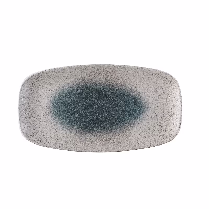 Блюдо прямоугольное chefs 35,5х18,9см, без борта, цвет raku duo agate-topaz, studio prints rdatxo141