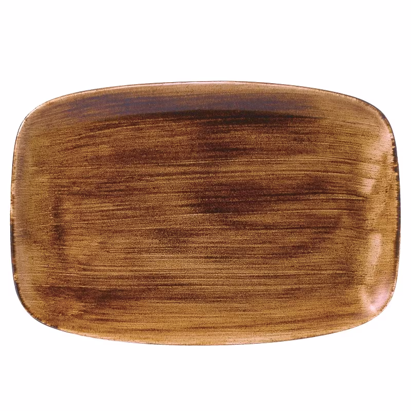 Блюдо прямоугольное chefs 35,5х24,5см, без борта, stonecast patina, цвет vintage copper pavcxp141