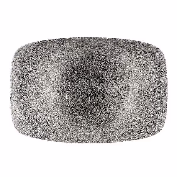 Блюдо прямоугольное chefs 35,5х24,5см, без борта, цвет raku quartz black, studio prints rkbqxp141