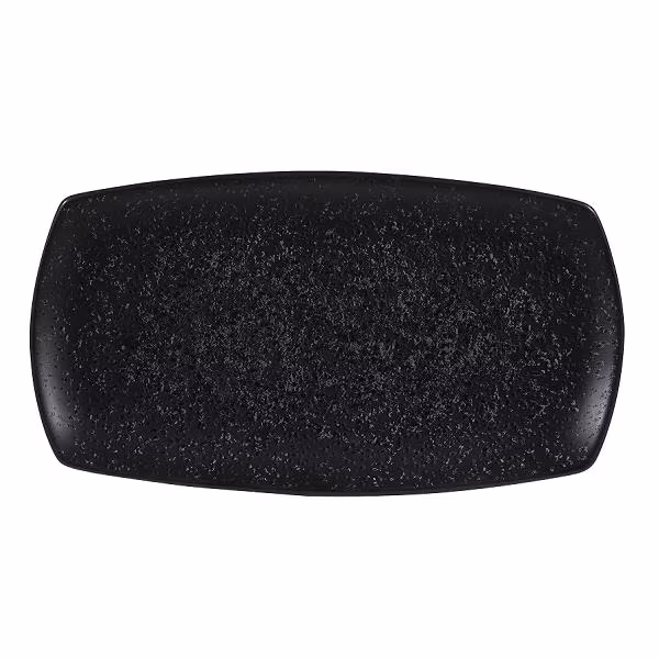 Блюдо прямоугольное узкое 35,5х19см, без борта, menu shades, цвет caldera ash black zccanrpl1