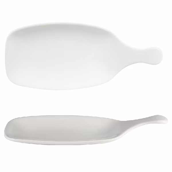 Блюдо сервировочное 28,4см, без борта, с ручкой, bit on the side, цвет white whpdlh1