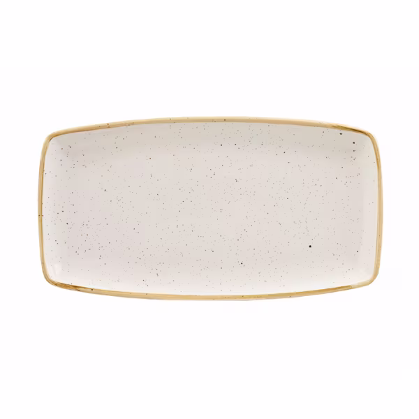 Блюдо сервировочное 35х18,5см, без борта, stonecast, цвет barley white swhsop141