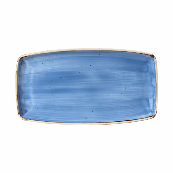 Блюдо сервировочное 35х18,5см, без борта, stonecast, цвет cornflower blue scfsop141