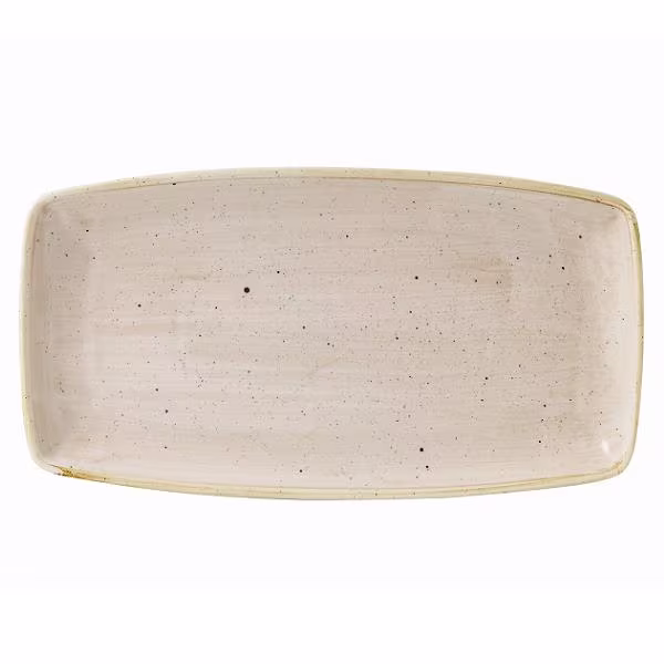 Блюдо сервировочное 35х18,5см, без борта, stonecast, цвет nutmeg cream snmsop141