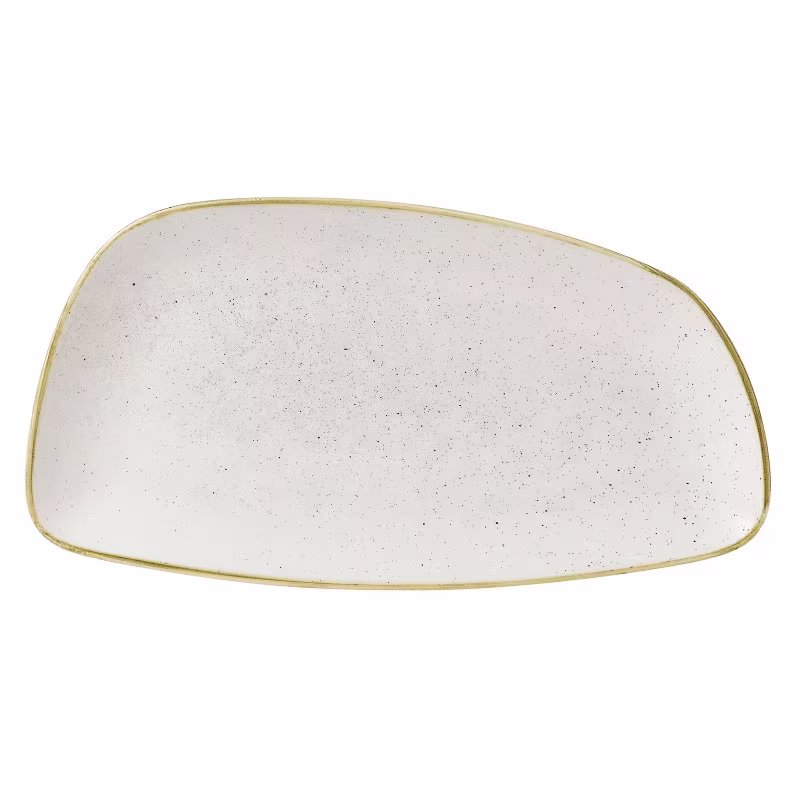 Блюдо сервировочное chefs geo 35х18,5см, без борта, stonecast, цвет barley white swhsge351