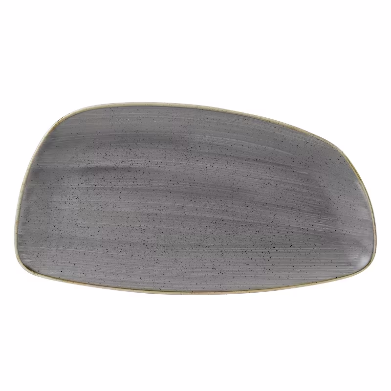 Блюдо сервировочное chefs geo 35х18,5см, без борта, stonecast, цвет peppercorn grey spgsge351