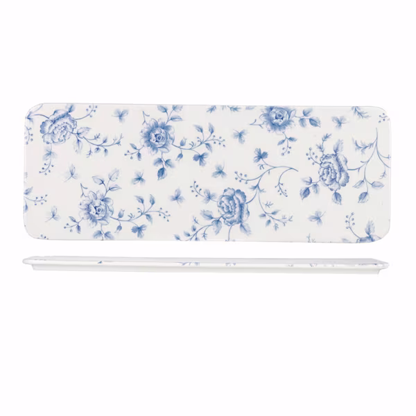 Блюдо сервировочное прямоугольное 37,6х14см, vintage prints, цвет prague rose chintz rcprst1