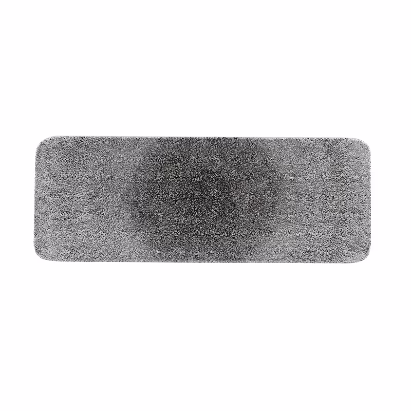 Блюдо сервировочное прямоугольное 37,6х14см, цвет raku quartz black, studio prints rkbqrst1