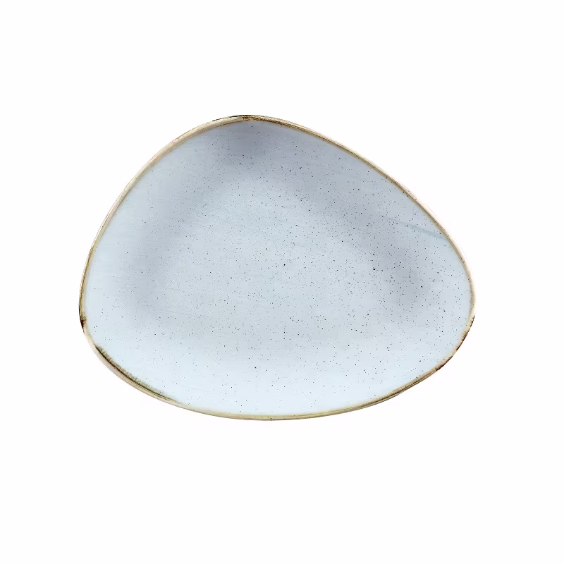 Блюдо треугольное chefs 26,5х20,5см, без борта, stonecast, цвет duck egg blue sdestc261