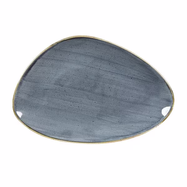 Блюдо треугольное chefs 30,4х20,5см, без борта, stonecast, цвет blueberry sbbstc301