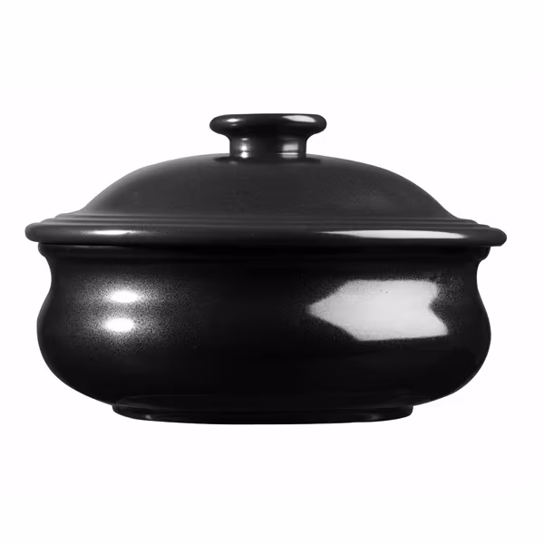 Горшок для запекания 0,43л d14см, керамика, с крышкой, rustics simmer, цвет black zcbrlspt1