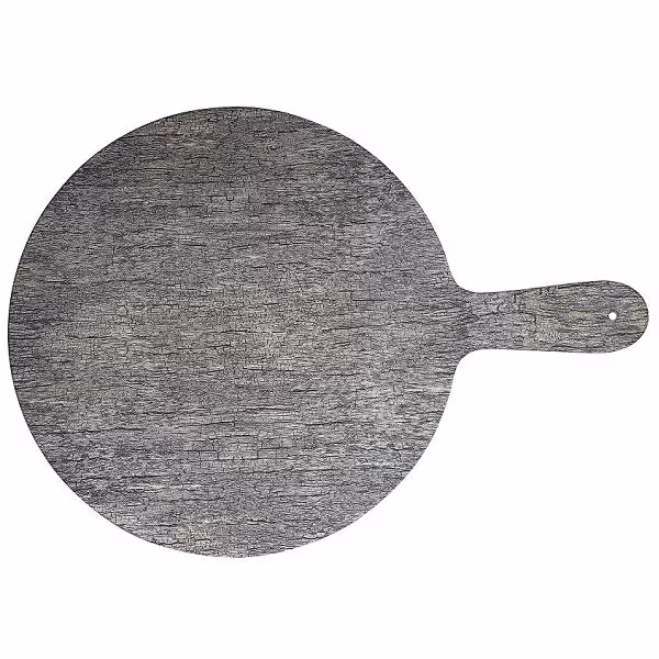 Доска сервировочная с ручкой d32см, меламин, buffet melamine, цвет дерево zplrpdw1