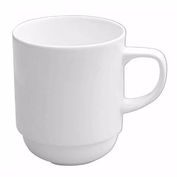 Кружка 284мл, стекбл, white apram101