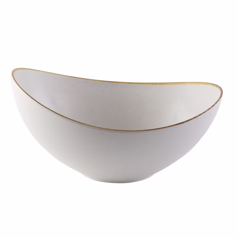 Миска "moonstone" 4,5л 35,5х25см h18см, меламин, buffet stonecast melamine, цвет barley white zplstm