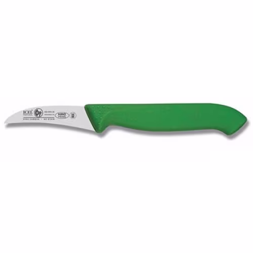 Нож для чистки овощей 6см, изогнутый, зеленый horeca prime 28500.hr01000.060