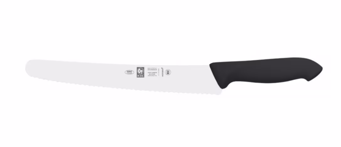Нож кондитерский 25см с волнистой кромкой, черный horeca prime 28100.hr66000.250