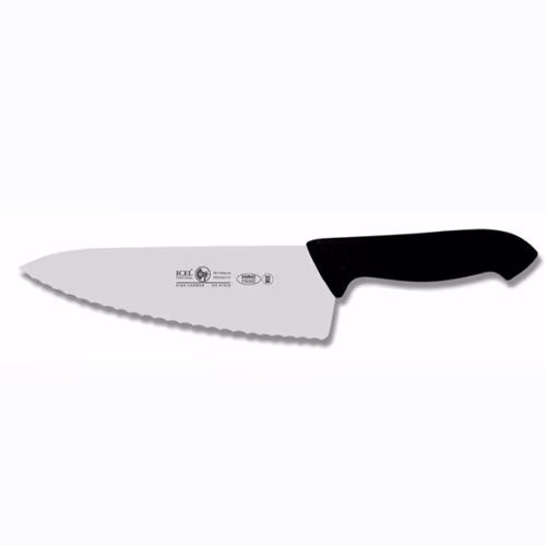 Нож поварской "шеф" 20см с волнистой кромкой, черный horeca prime 28100.hr60000.200