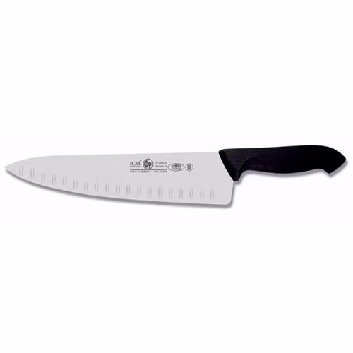 Нож поварской "шеф" 25см с бороздками, черный horeca prime 28100.hr80000.250